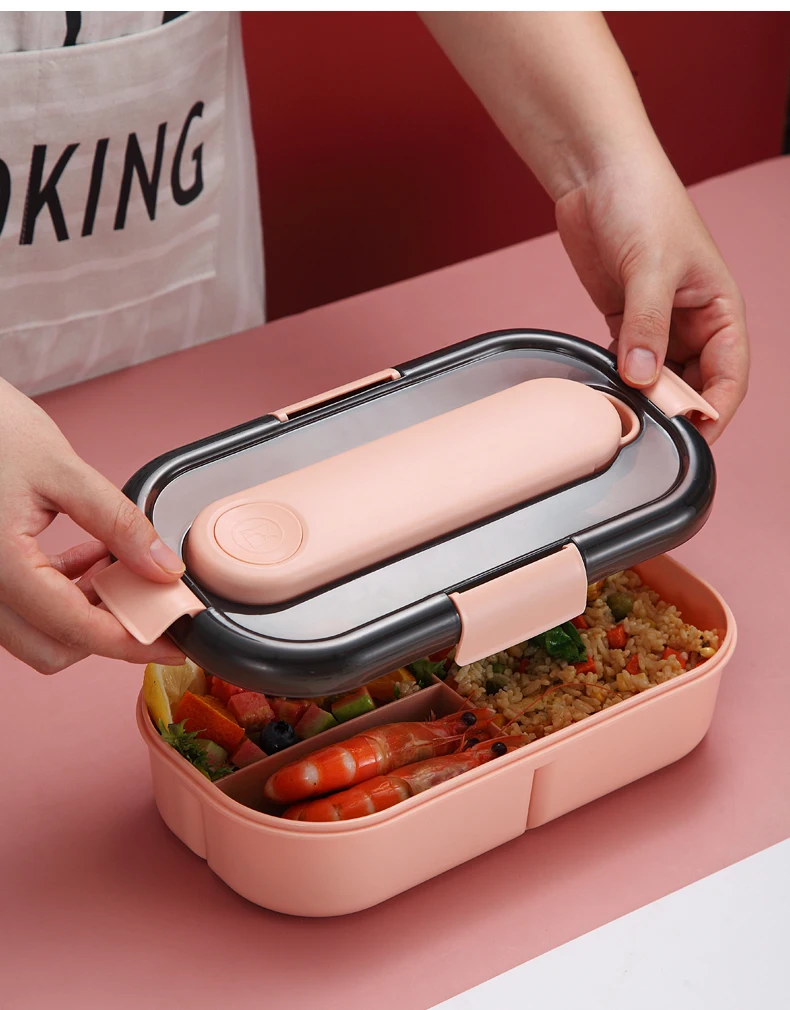 

Japanese Lunch Box For Kids Microwave Plastic Food Container With Compartment Tableware Leak-Proof Bento Box Food Box