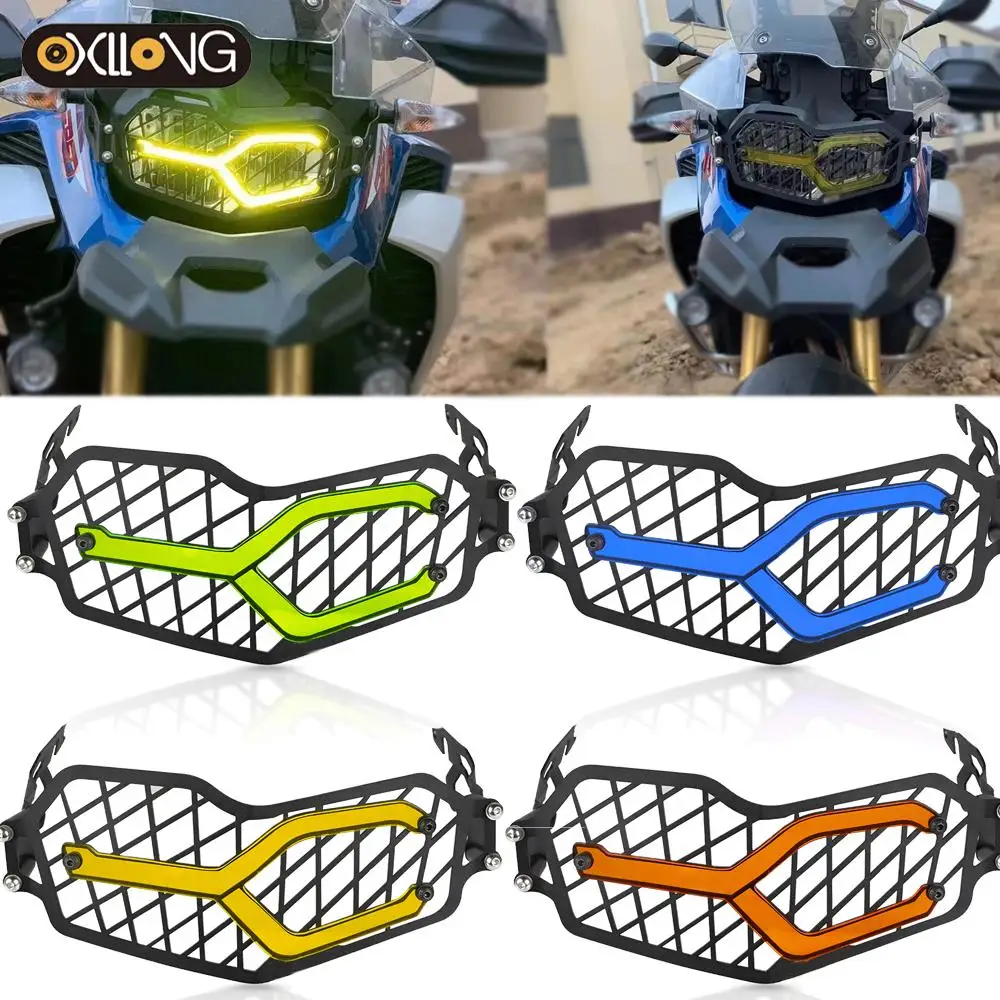 

Motorcycle Headlight Protector Grille Guard Cover Protection Grill For BMW F750GS F850GS 2018 2019 2020 2021 Acrylic Lamp Patch