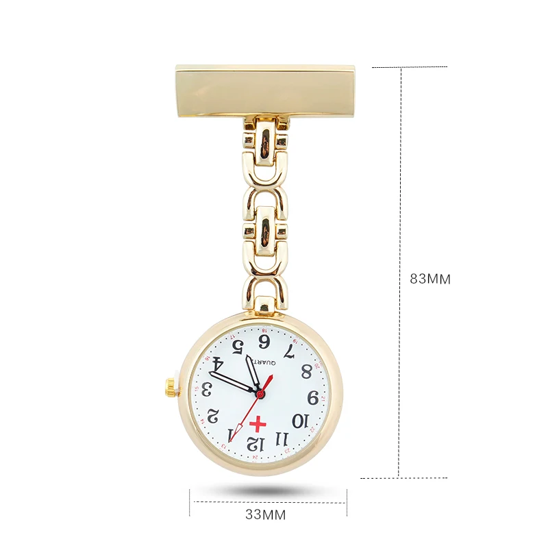 ALK VISION Fob Nurse Pocket Watch Brooch Medical Watch Pendants Unisex Stationary Rose Gold Top Brand Quartz Silver Women 10pcs