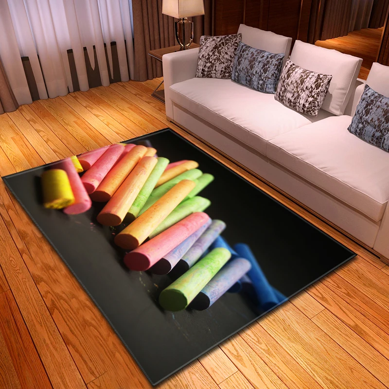 

Modern Home Decor Large 3D Carpet Bedroom Rugs and Carpets Soft Flannel Solid Colorful Pigment Pattern Area Rug for Living Room