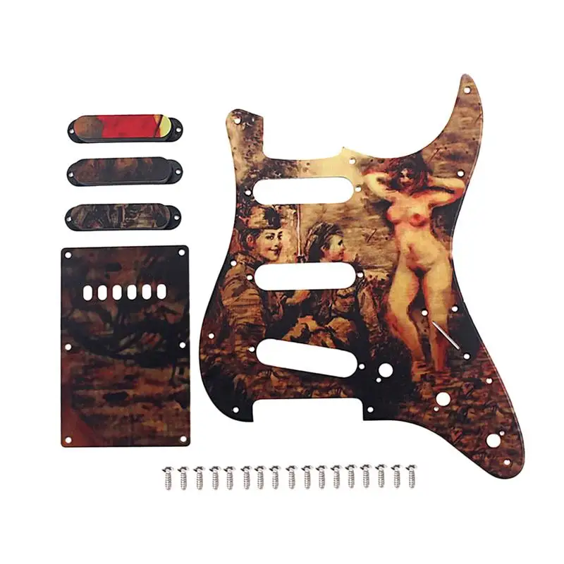 1 комплект накладки Прочный ПВХ прочный Prime SSS загруженные звукосниматели набор