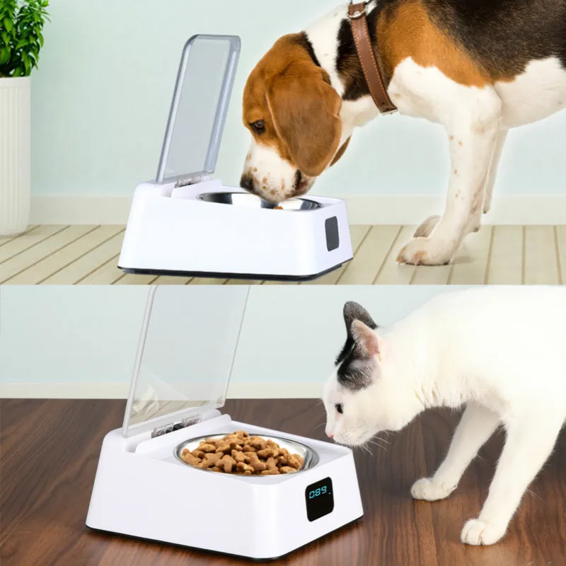 

Pet supplies 5G bowl smart feeder infrared sensor automatically open the lid dog feeder