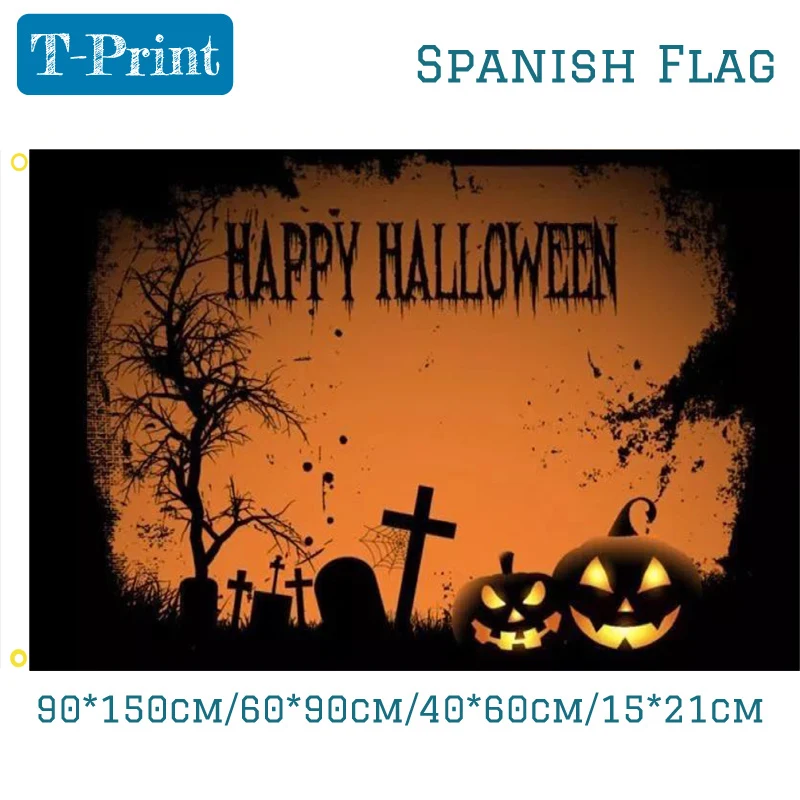 Новый продукт изображение на заказ украшение для Хэллоуина баннер/флаг
