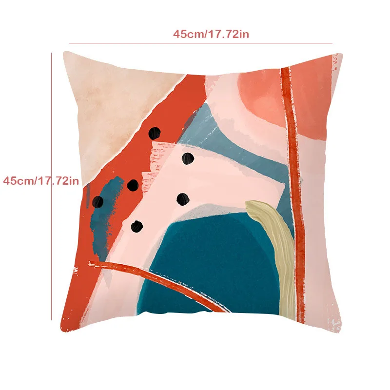

Cushion Cover Abstract Painting Pillowcases White Throw Pillows Covers Decorative Pillows Decor Home Pillow Case 45*45cm IBOWS