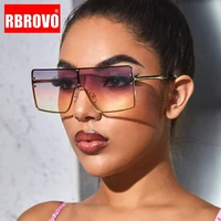 rbrovo classic oversized sunglasses women retro glasses women luxury brand eyeglasses for womenmen mirror oculos de sol feminio