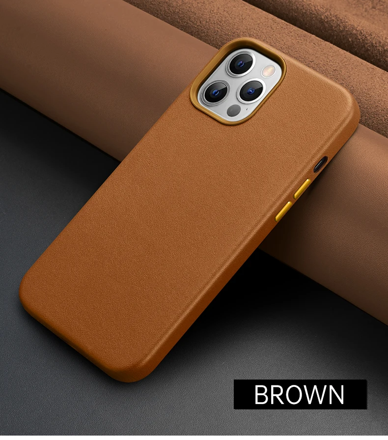 

Чехол-накладка для iPhone 12Mini / 12 Pro Max, из натуральной кожи