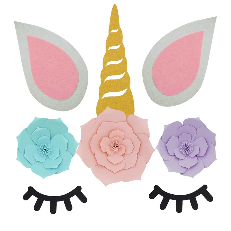 123 рог единорога для вечерние ресницы уши детей украшение вечеринки на день