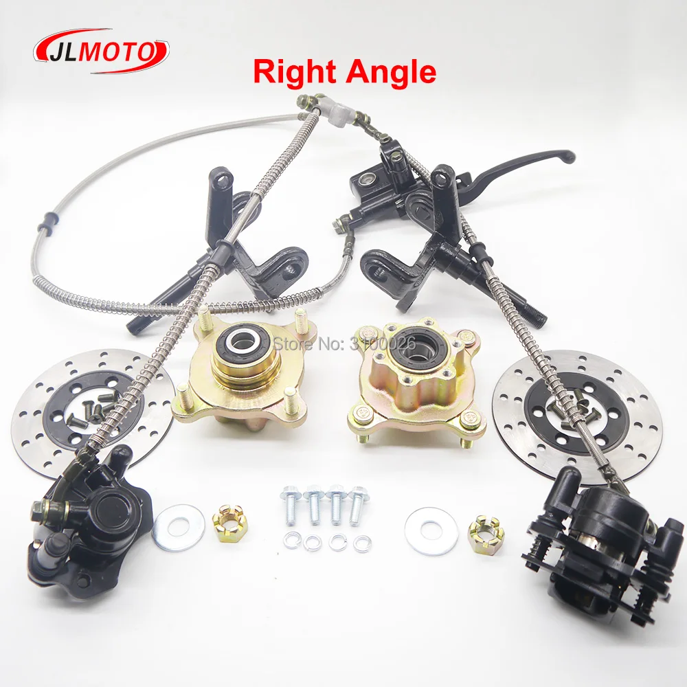 

1SET Steering Strut Knuckle Spindles with Wheel Hub 130mm Disc Brake Fit For ATV 250cc 150cc electric UTV Buggy Quad Bike Parts