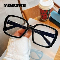 yooske computer blue light blocking glasses women men oversized eyeglasses frames clear optical eyewear unisex