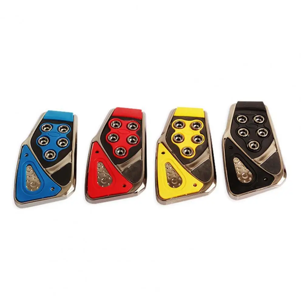 

3Pcs/Set Aluminum Alloy Manual Car Accelerator Brake Clutch Pedal Footrest Plate