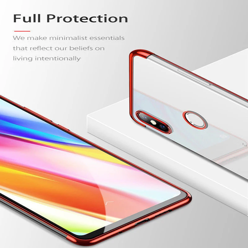 Full Cover Plating Case for Xiaomi Mi 9 Pocophone F1 Soft TPU 8 A2 Lite A1 Max 3 Mix 2S Note 2 Play SE Mi6 |