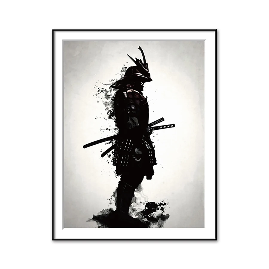 Japanese Samurai Canvas Oil Painting Modern Wall Art Pictures HD Print For Living Room Home Decoration Posters And Prints | Дом и сад