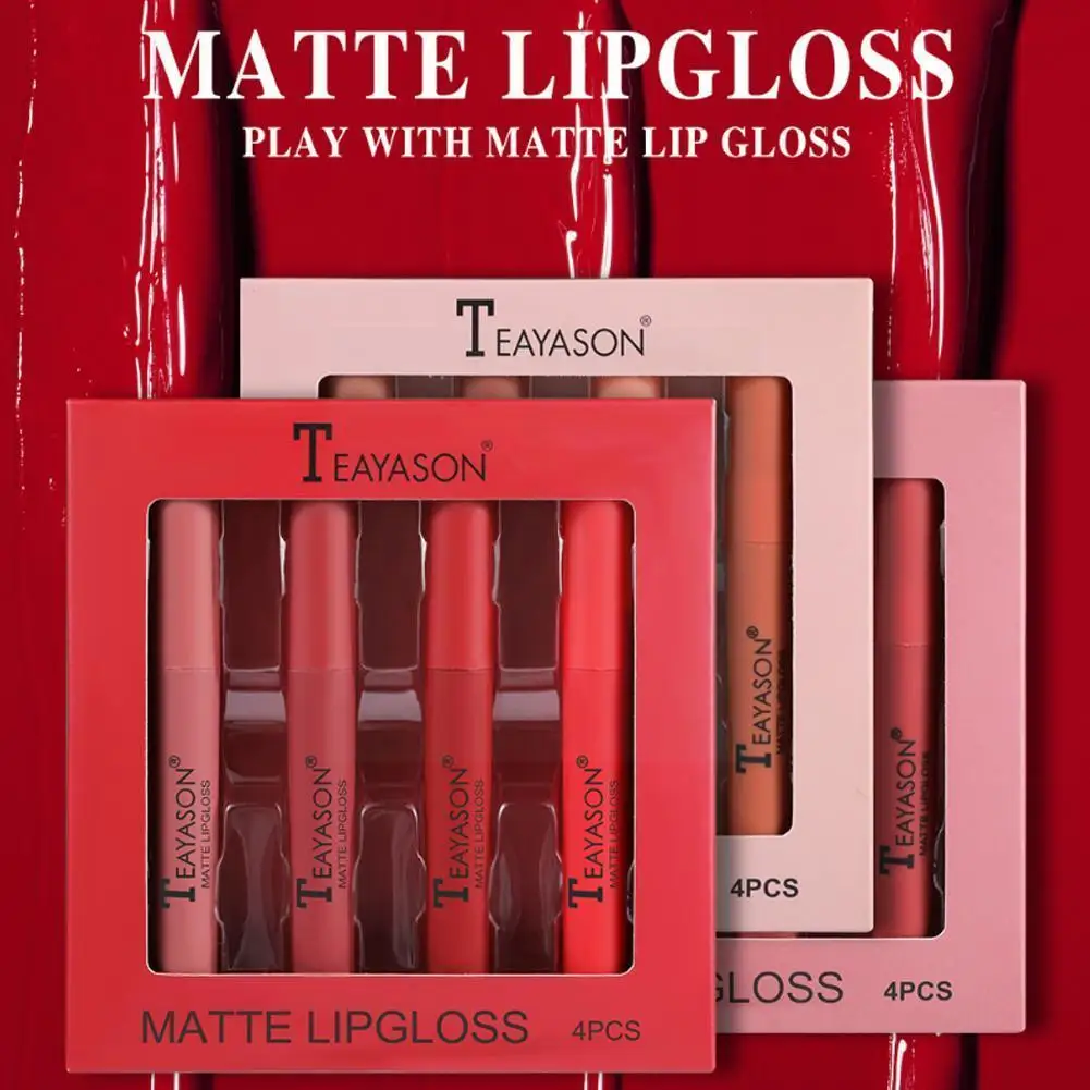 

Набор бархатных матовых помад, набор блесков для губ, коробка, тыква, матовая чашка для выцветания, не допускает прилипания, цвет A0I6