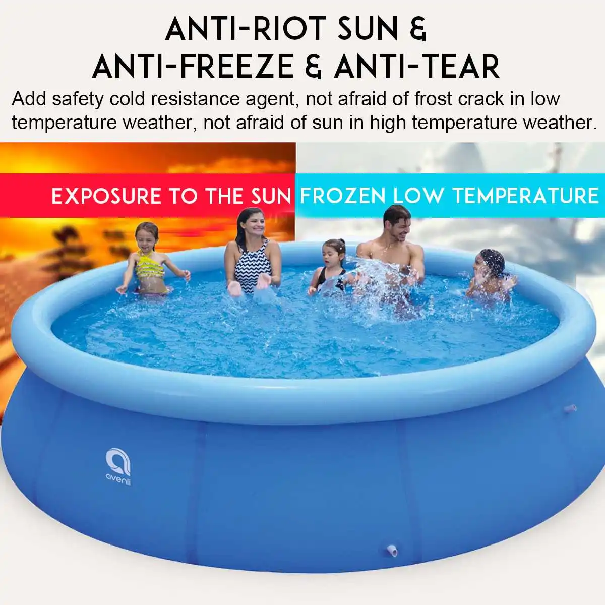 

Large Family Swimming Pool Inflatable Pool High Quality Thickened PVC Family Play Pool For Adult Children Home Use Paddling Pool