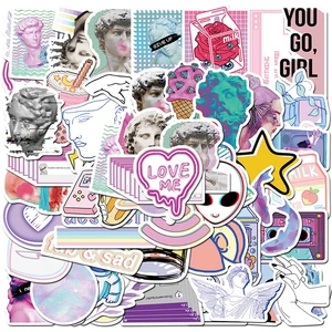 Наклейки для ноутбука, компьютера, скейтборда, чемодана, холодильника, 50 шт., наклейки на ноутбуки