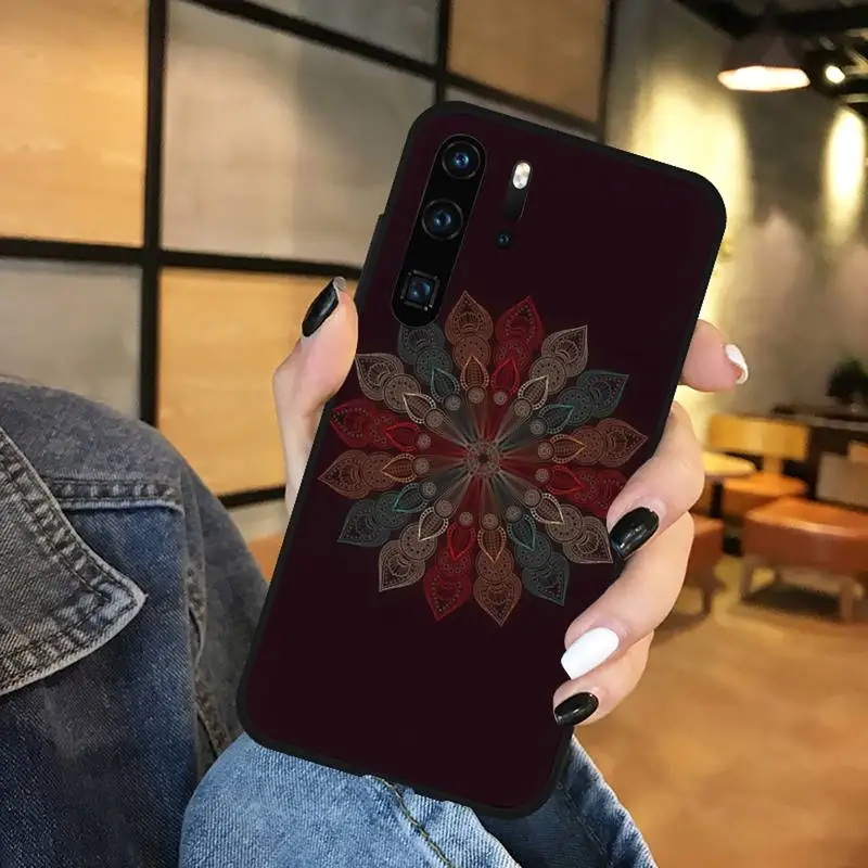 

Color mandala Phone Case For Huawei Enjoy 7 7s 8 8e 9 9e 10 plus P8lite 2017 Honor 5a view9 play 3e
