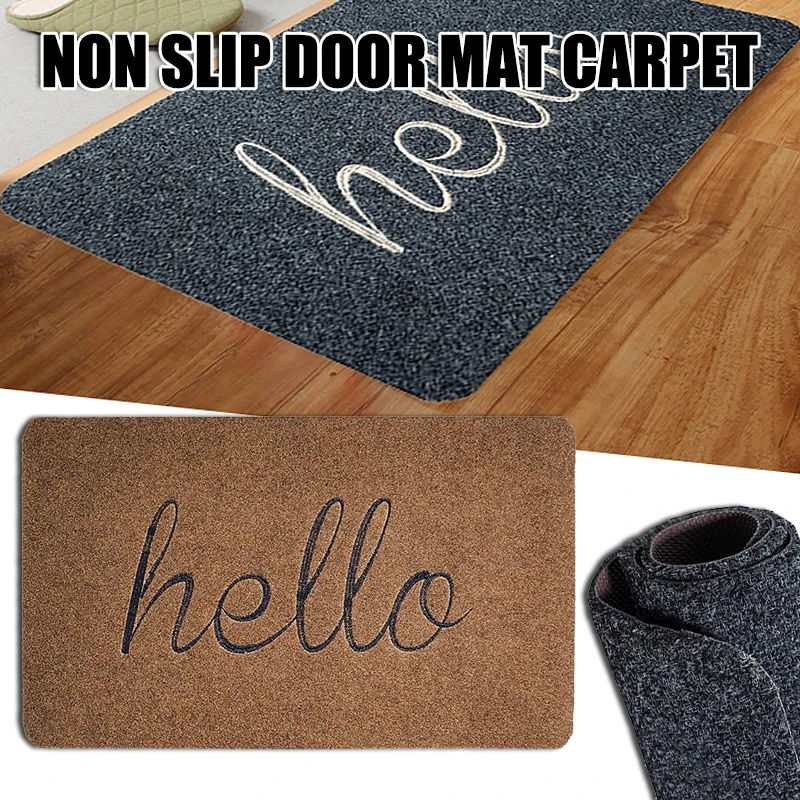 

Simple Doormat Front Door Decoration Multipurpose Absorbent Non-Slip Blanket for Kitchen Bedroom Bathroom Entrance