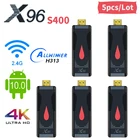 5 шт. X96 S400 Fire TV Stick Smart TV BOX Android 10 4K 2 Гб 16 Гб Allwinner H313 2,4G WiFi Google Youtube TV Dongle TV приемник