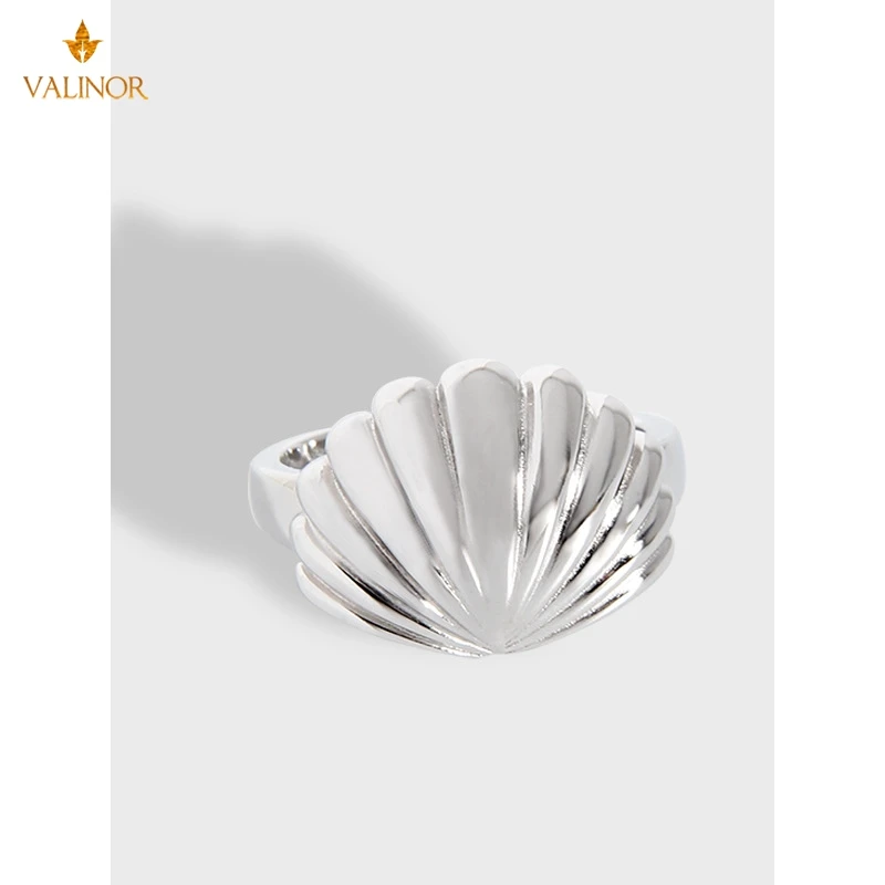 

Simple fashion personality light luxury shell ring female index finger ring 925 sterling silver DLGB009