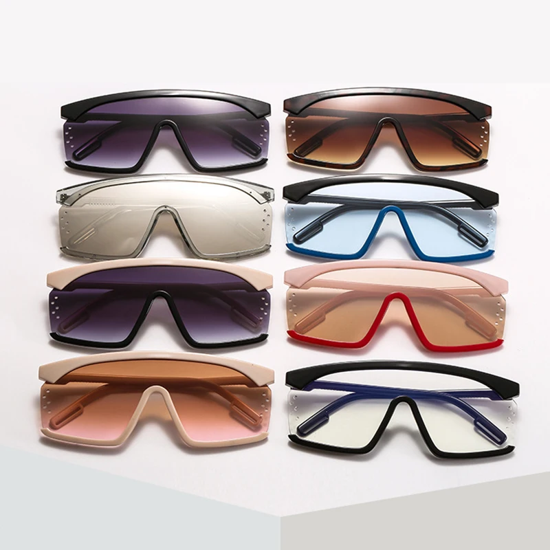 

Oversized Mask Sunglasses Men Women Vintage One-Piece Sun Glasses 2021 New Large Windproof Sand Goggles Protective Glasses UV400