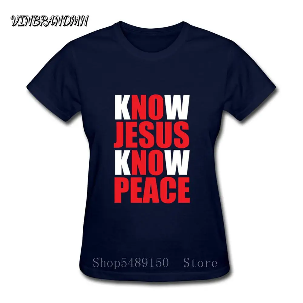 Женская футболка с надписью Christian Women Know Jesus Peace No новая брендовая Специальная