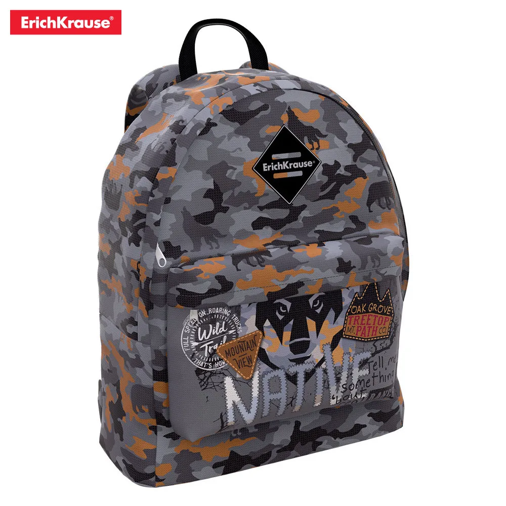 Рюкзак ErichKrause EasyLine 17L девочек/мальчиков Pink Purple Python Native Sky Succulents Love Tartan Tropics