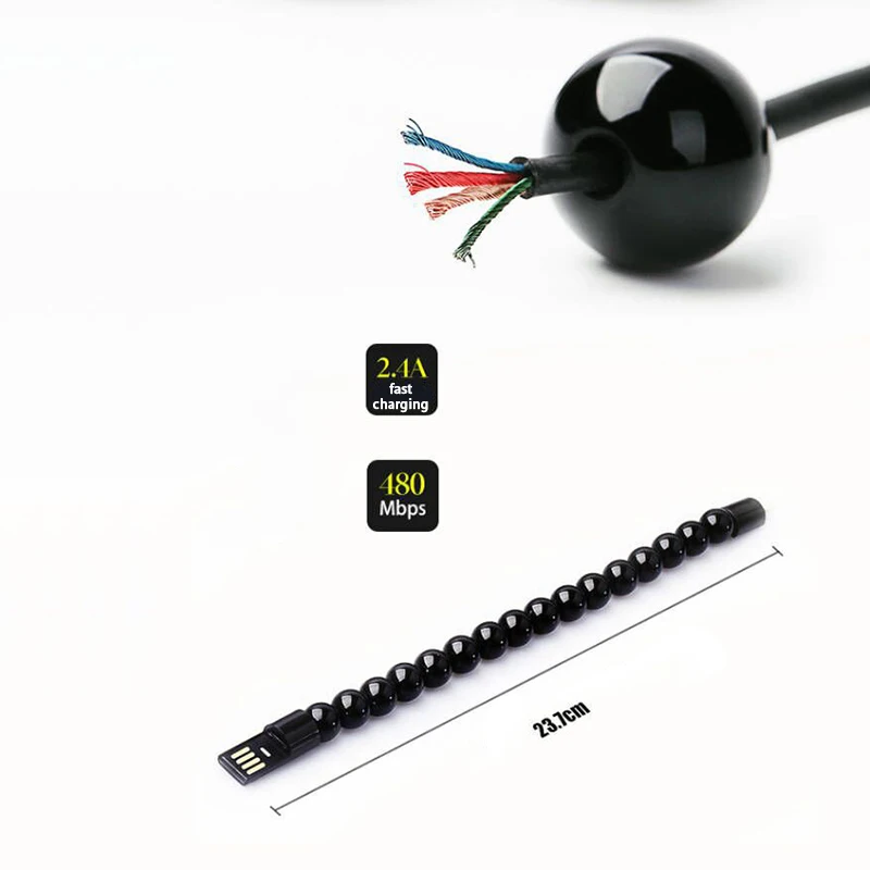 Открытый Портативный браслет данных зарядный кабель Micro USB зарядное устройство