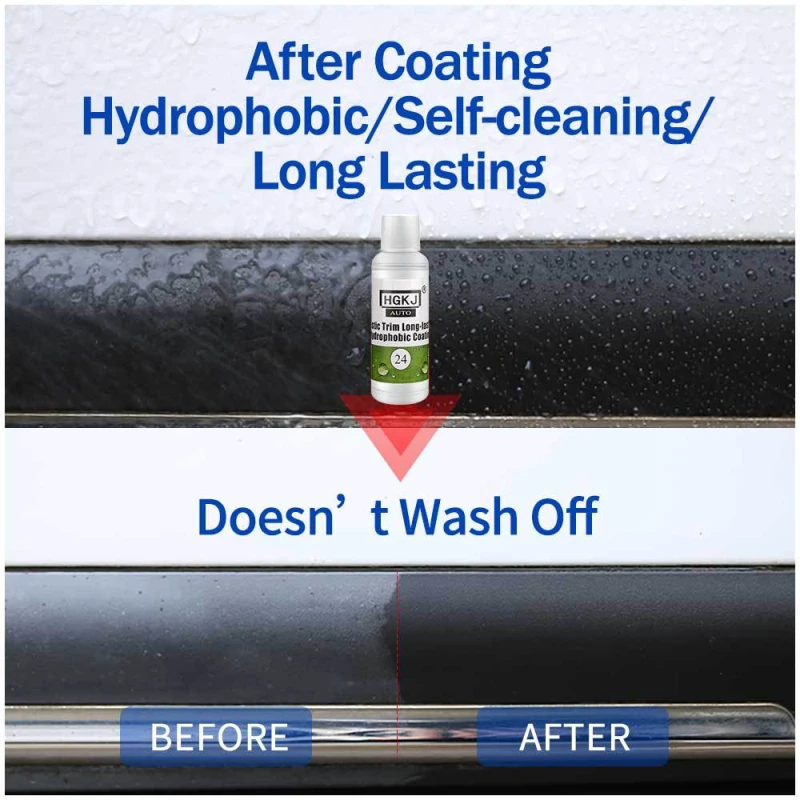 HGKJ AUTO-24-20ml пластиковая отделка долговечное гидрофобное покрытие автомобильные