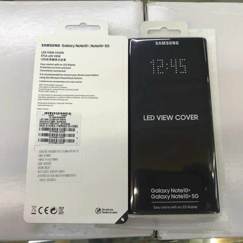 Samsung оригинальный LED умный чехол для телефона GALAXY Note 10 Note10 Plus Тонкий флип
