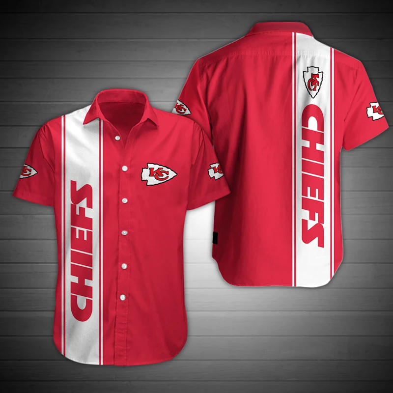 

2021 Kansas City casual men's Chiefs shirts Cool stitching Hawaiian tops