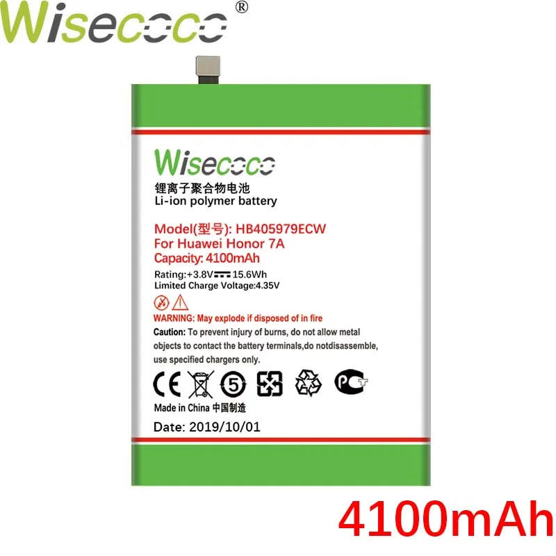 WISECOCO 4100 мАч HB405979ECW Батарея для huawei Honor 7A фотоаппаратов моментальной печати 7S 6A Nova CAZ-AL10 TL00 может L01 CAN-L02 L12 Enjoy 6S Honor 6C Y5 чехол для телефона
