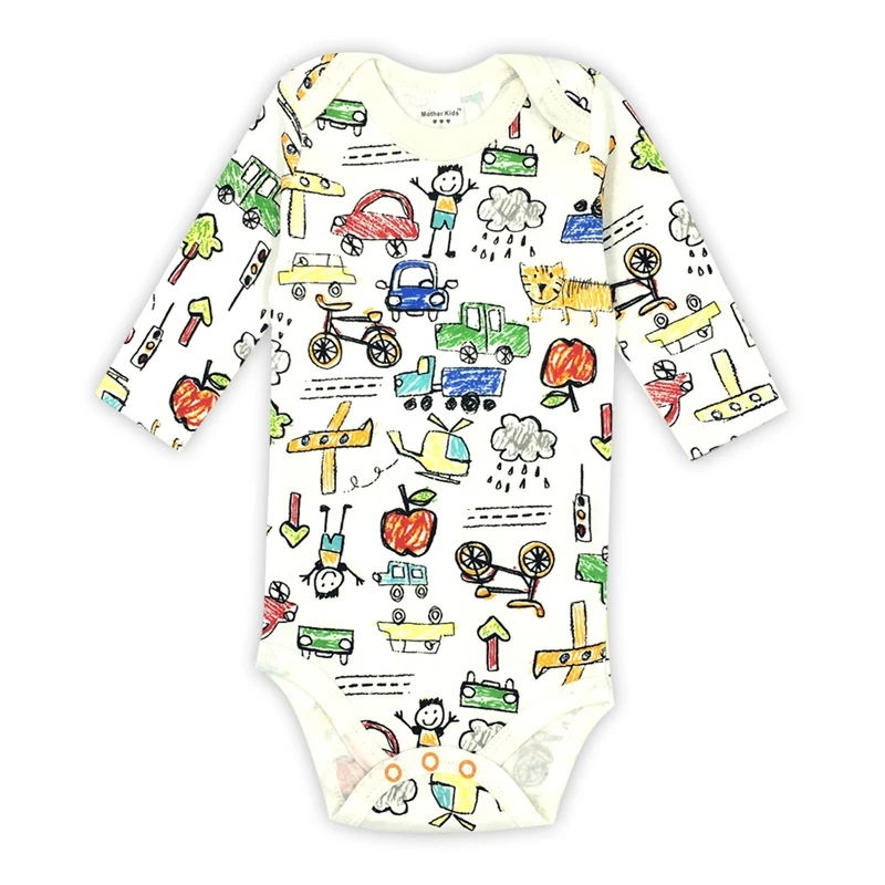 Боди с длинным рукавом для новорожденных 3-24 месяцев | Детская одежда и обувь