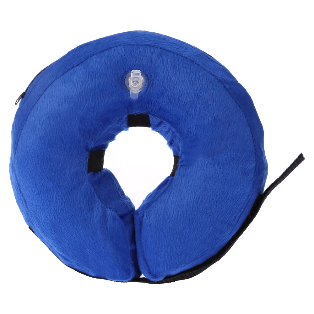 Надувной защитный ошейник для кошек и собак удобный котят с волшебной лентой на