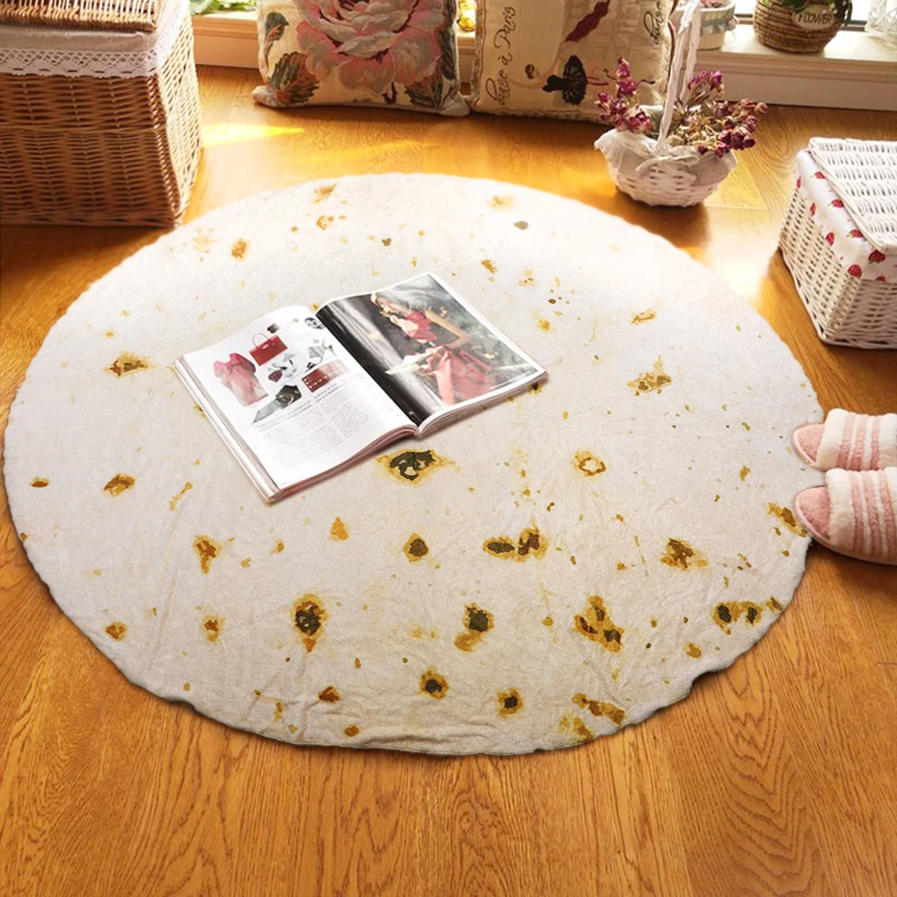 2019 Новые супер мягкие теплые фланелевые одеяла буррито круглой формы для