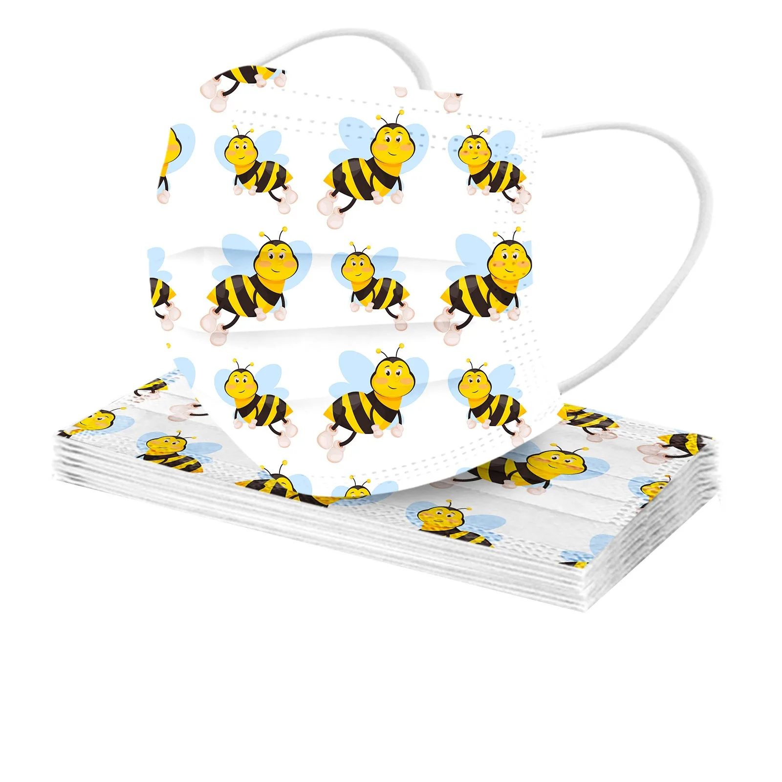 50 шт. одноразовые маски для взрослых Маска пчелиная из нетканого материала 3