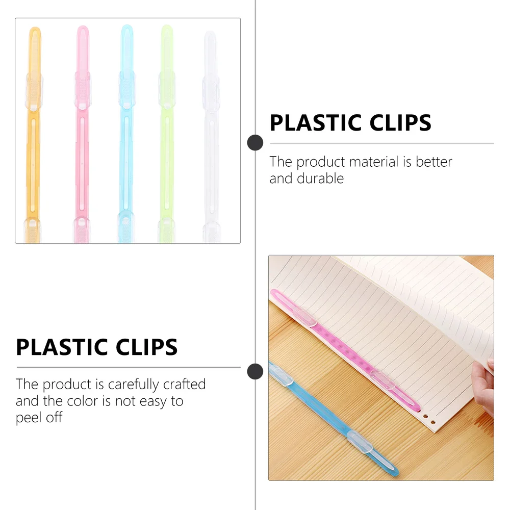 

1 Set/5pcs 80mm Pitch-row Binder Clip Paper Fasten Bookbinding Clips
