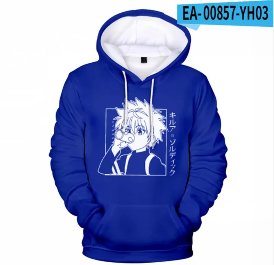 

Hunter X Hunte 3D Print Hooded Sweatshirt Men's Women's Comfortable Pullover 3D Autumn Anime Harajuku Fashion Hoodie Clothes