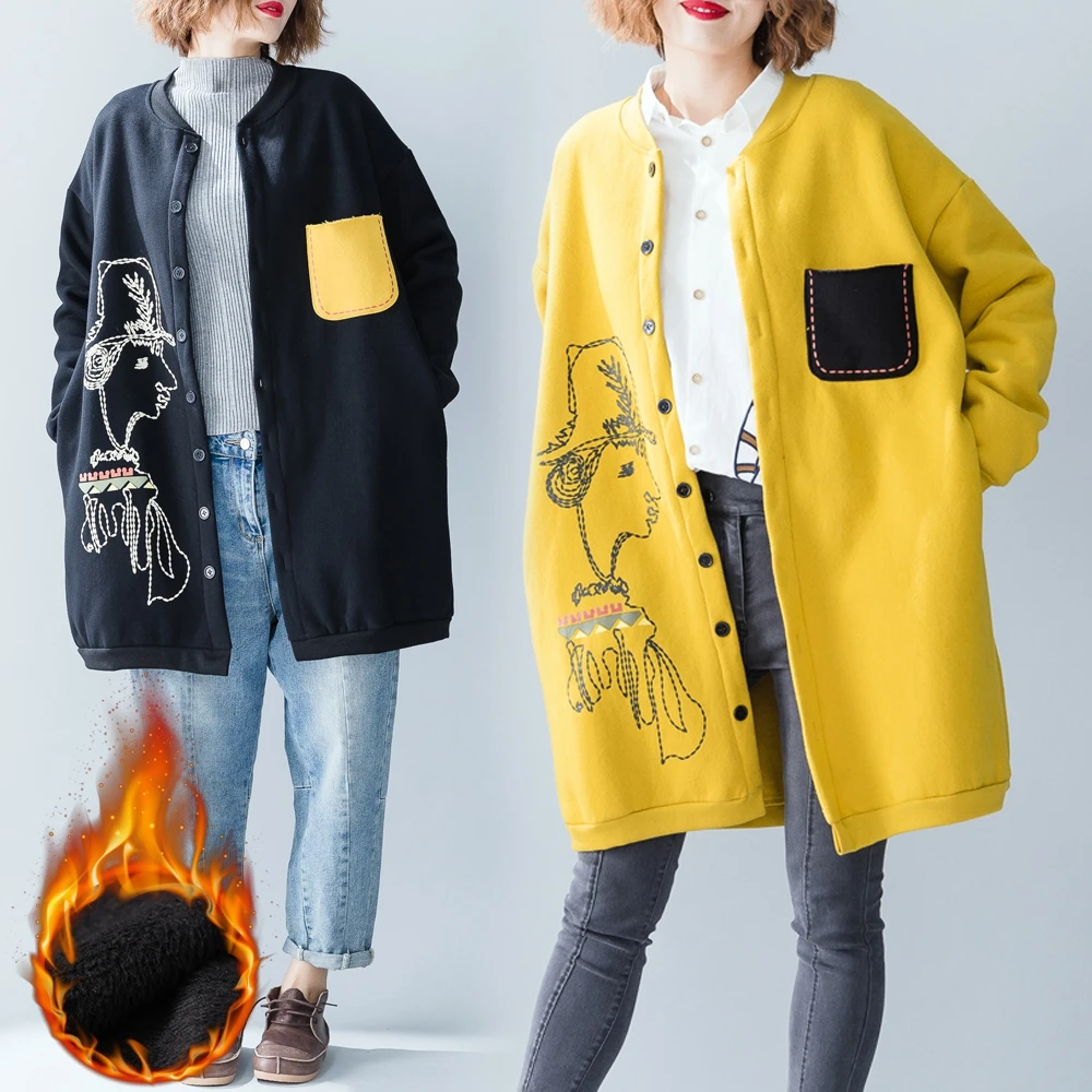 2020 Модные женские осенне зимние хлопковые куртки большого размера плюс