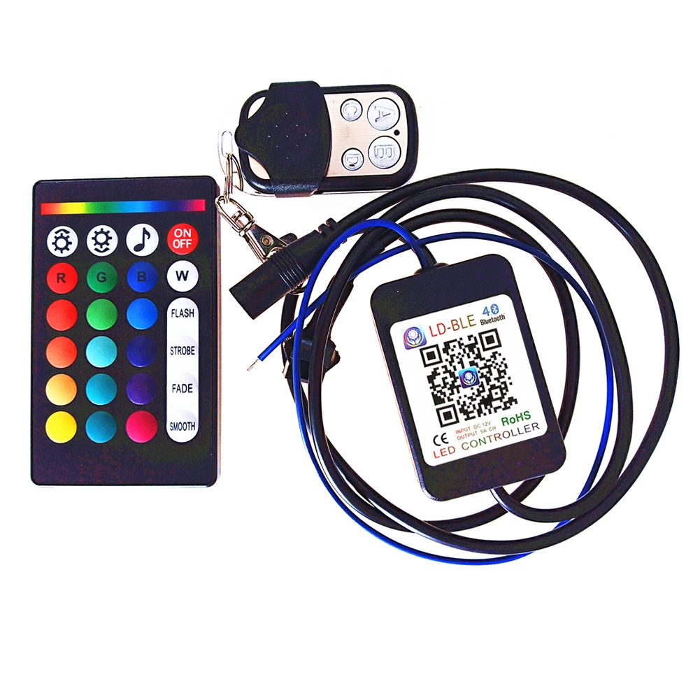 

4pcs Off Road ATV SUV Waterproof For Car Truck Remote Control Underbody Glow Universal RGB LED Rock Light Lamp Exterior