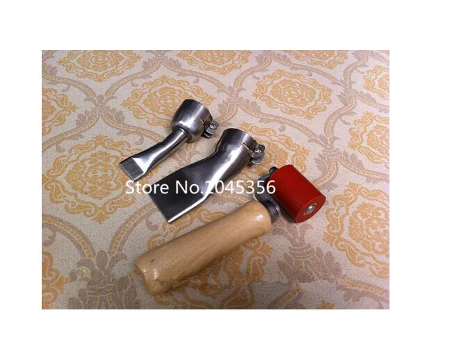 Плоское сопло 20 мм + плоское 40 напорный ролик для пластиковой сварки Термофен 3 в 1