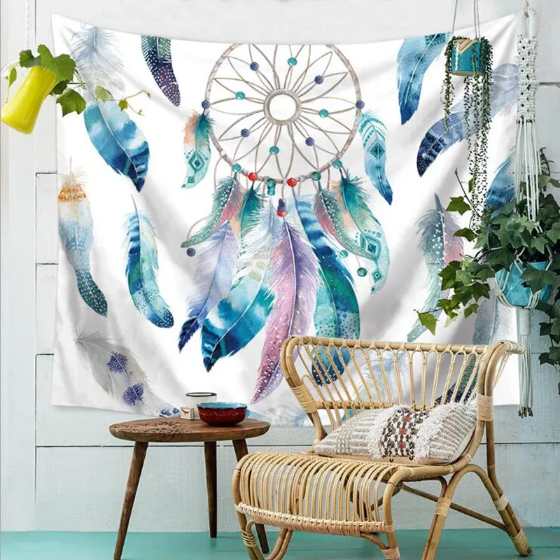 Многофункциональный гобелен в этническом стиле настенный Прямоугольный Коврик