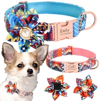 dog collar with leash pet products dog things custom engraved nylon printed dog id for poodle bichon frise chihuahua fawn