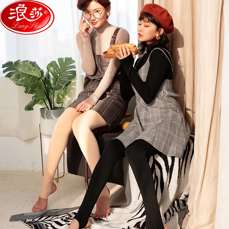 LANGSHA Winter Warm Women Leggings Casual Thicken Velvet High Elastic Slimming Seamless Solid Women's Pants | Женская одежда