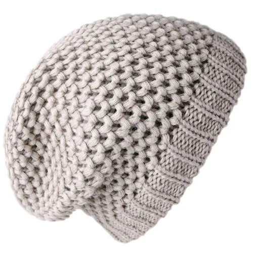 FURTALK шапка бини для женщин, зимняя теплая шапка бини Skullies, Мягкие осенние женские вязаные шапки для девушек, женская шапка, розовая, Черная - Цвет: Светло-серый