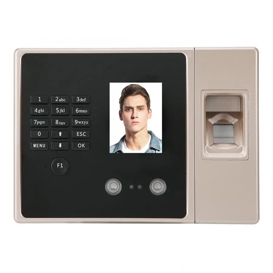 2.8inch TFT Face Recognition Fingerprint Password Attendance Machine Access Control 100-240V New