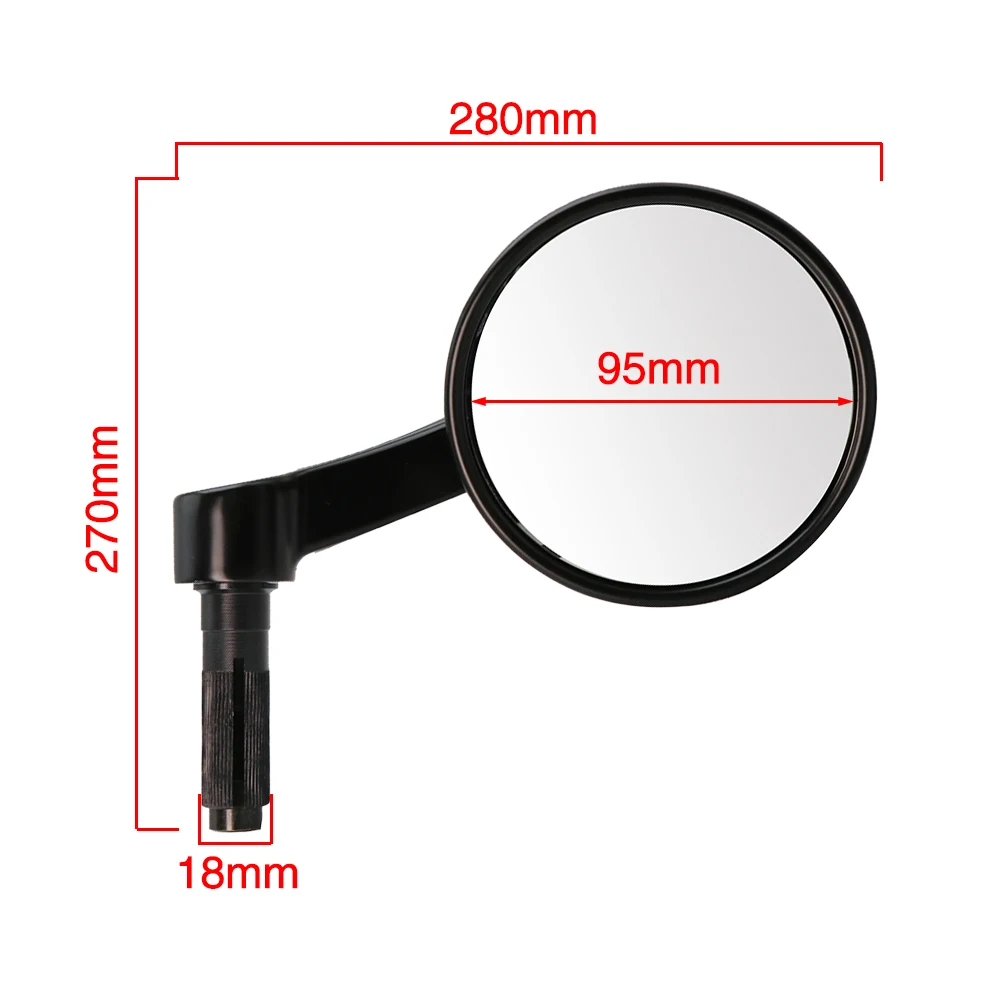 SCL Racing 1 пара Универсальные круглые задние зеркала заднего вида Зеркала бокового