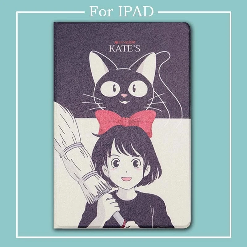 Для девочек и рисунком кота смарт-чехол для iPad воздуха 1/2 Air3 10 5 новый 9 7 2018 крышка