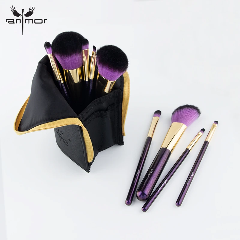 Набор кистей для макияжа Anmor 10 шт./лот портативный тональный крем бровей подводка