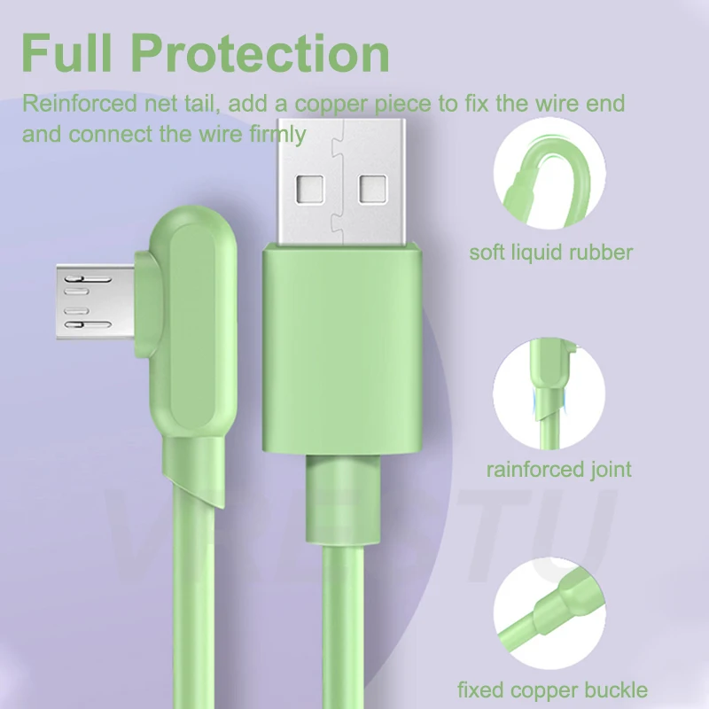 3A Micro USB Cables Fast Charge Data Soft Rubber for Samsung S6 Xiaomi Redmi Note 4 Android Microusb Kabel de teléfono móvil | Мобильные