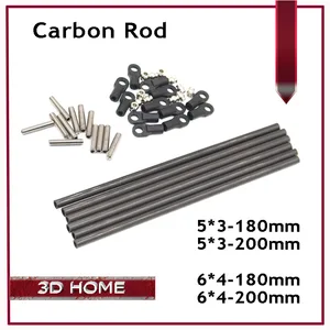 3D принтер Delta Kossel, 6 шт.компл., длина 180200 мм, параллельная рукоятка, рыбий глаз угольный стержень K800, мини 5347, модернизированные диагональные Толкатели